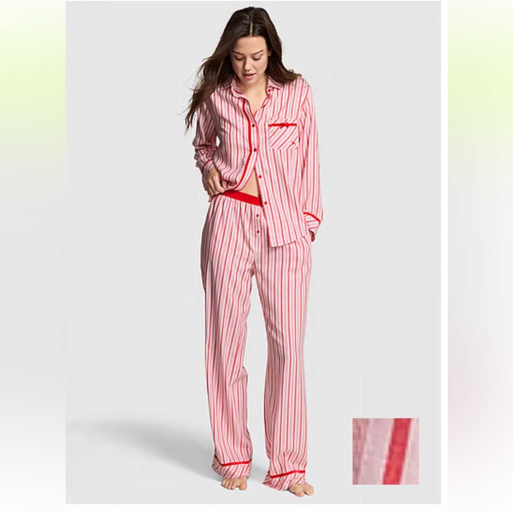 Victoria’s Secret  Women's PINK Flannel Pajama Set